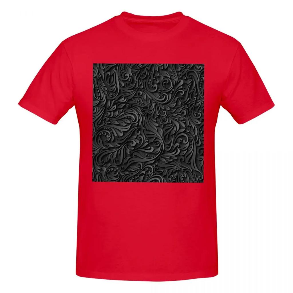 100 Cotton Dark Floral Tshirt Unisexs Classic Oversized T Shirt Unisex Round Neck Summer Shirts Tops S6xl