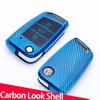 Чехол-держатель для ключей из ТПУ с карбоновым узором для Volkswagen VW Golf 7 Mk7 Seat Ibiza Leon FR 2 Altea Aztec Skoda Octavia A7