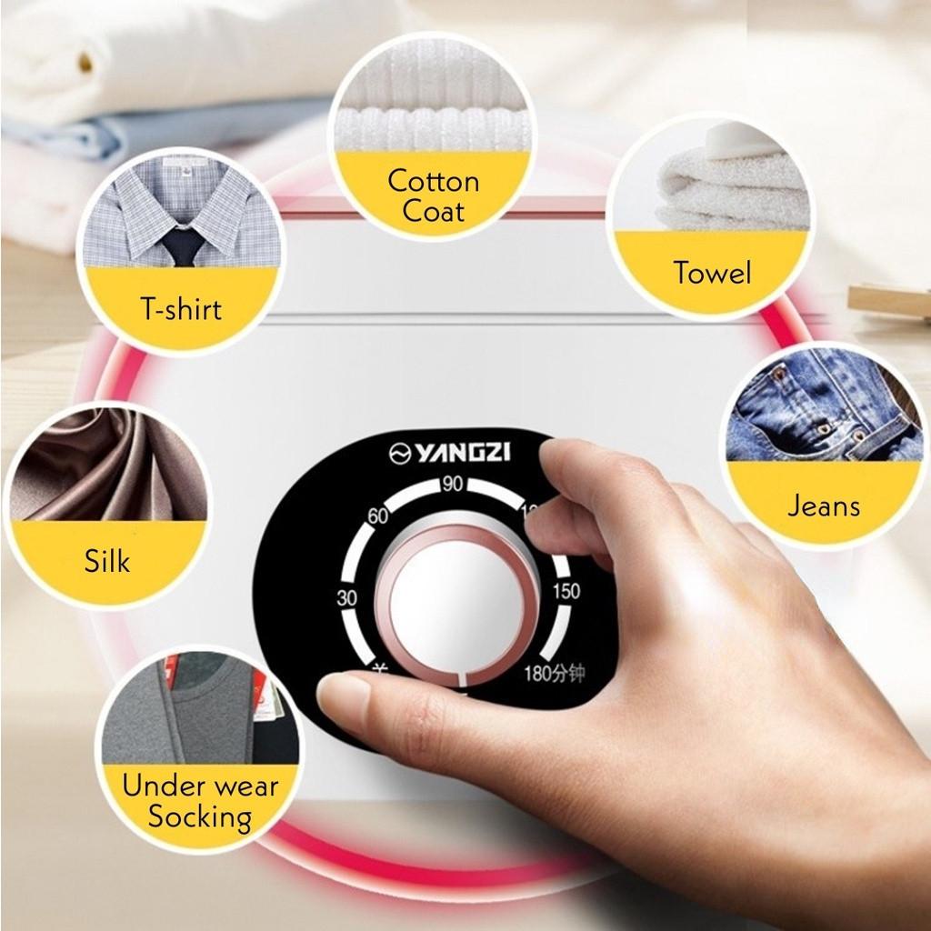 Portable Quick-Drying Machine with Intelligent Timer 900W Folding Mini Clothes Dryer for Household Dormitory