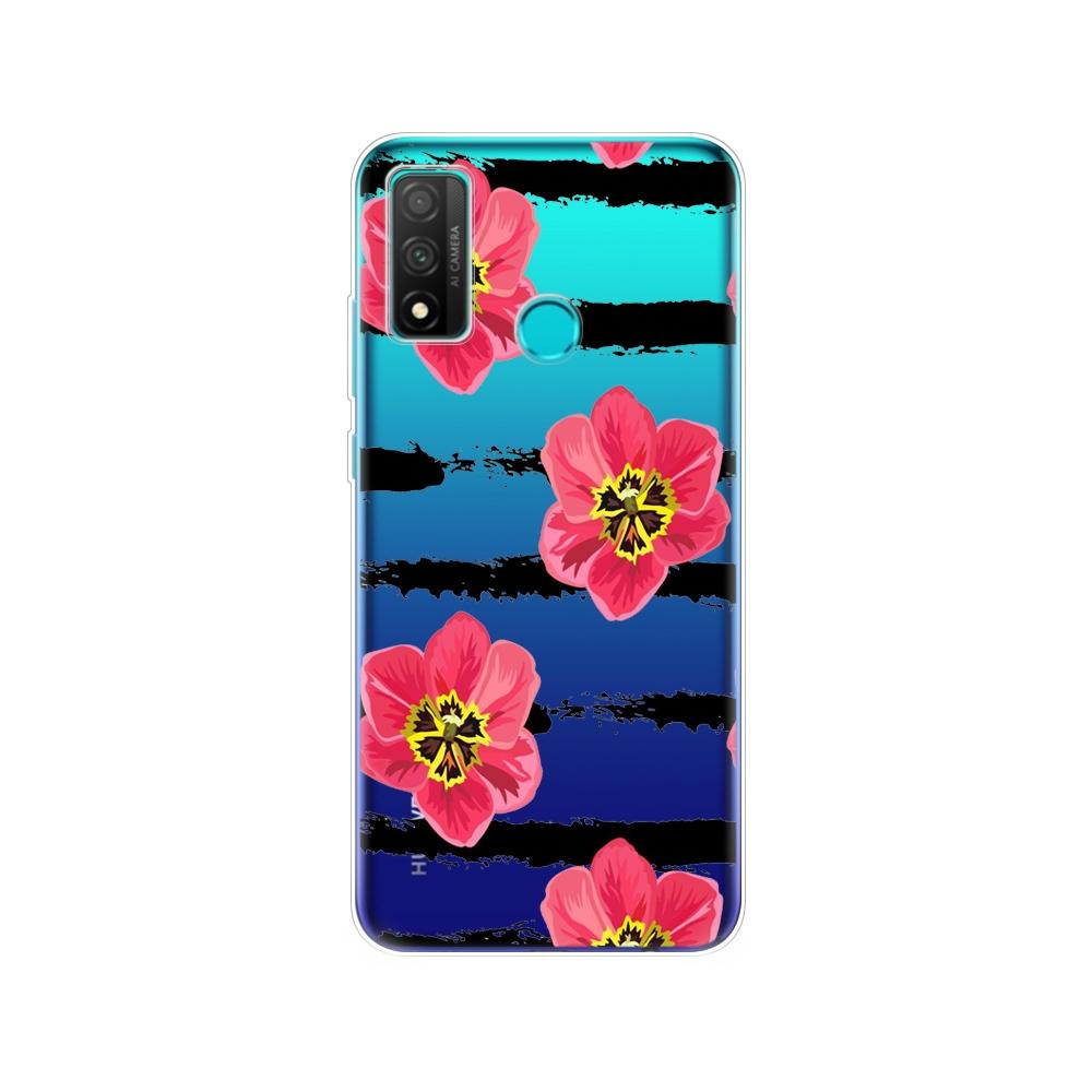 Чехол для Huawei P smart 2020, мягкий силиконовый чехол из ТПУ на заднюю панель телефона PSmart 2020 POT-LX1A, 6,21 дюйма, защитный чехол-бампер, чехол