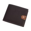 Мужской кошелек трифолд большой вместимости с множеством отделений для карт и откидным карманом для монет