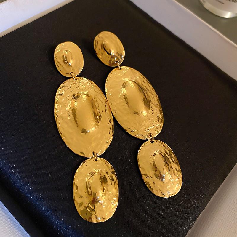 Винтажные серьги-кисточки в виде круглых цветов из серебряной иглы - Ретро металлические гвоздики для женщин