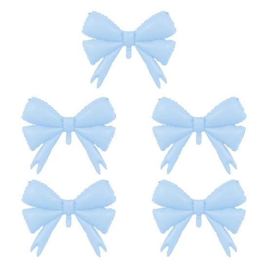 5 Pcs Bow Balloons Large Bowtie Foil Balloon for Bow Theme Birthday Party Wedding Baby Shower Mouse Party Supplies
