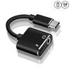 2 In 1 Usb C Audio Cable Earphone Adapter Adapter Type-C Audio Splitter Type C To 3.5 Mm
