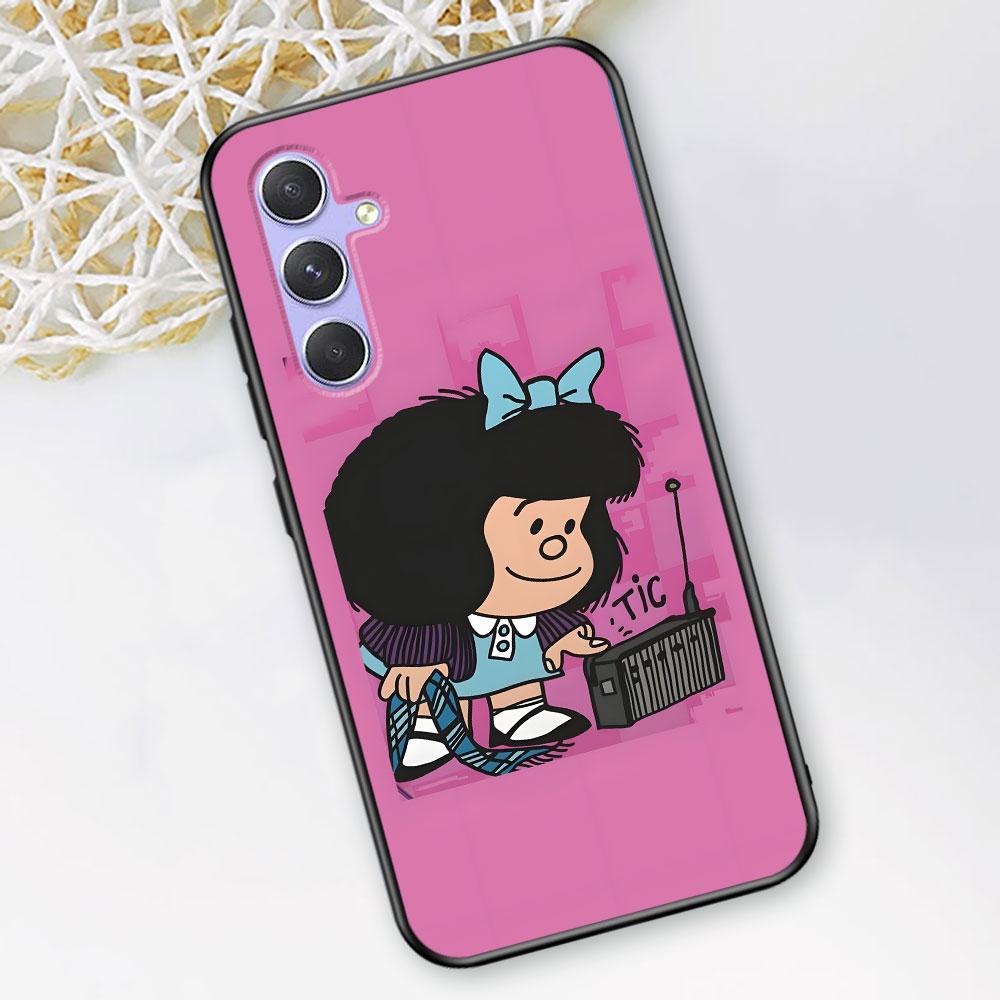 Cute Mafalda Case for Samsung Galaxy A51 A53 A54 A31 A52 A12 A13 A21s A22 A32 A11 A22 A33 A41 A52s A73 A14 A24 TPU Phone Cover