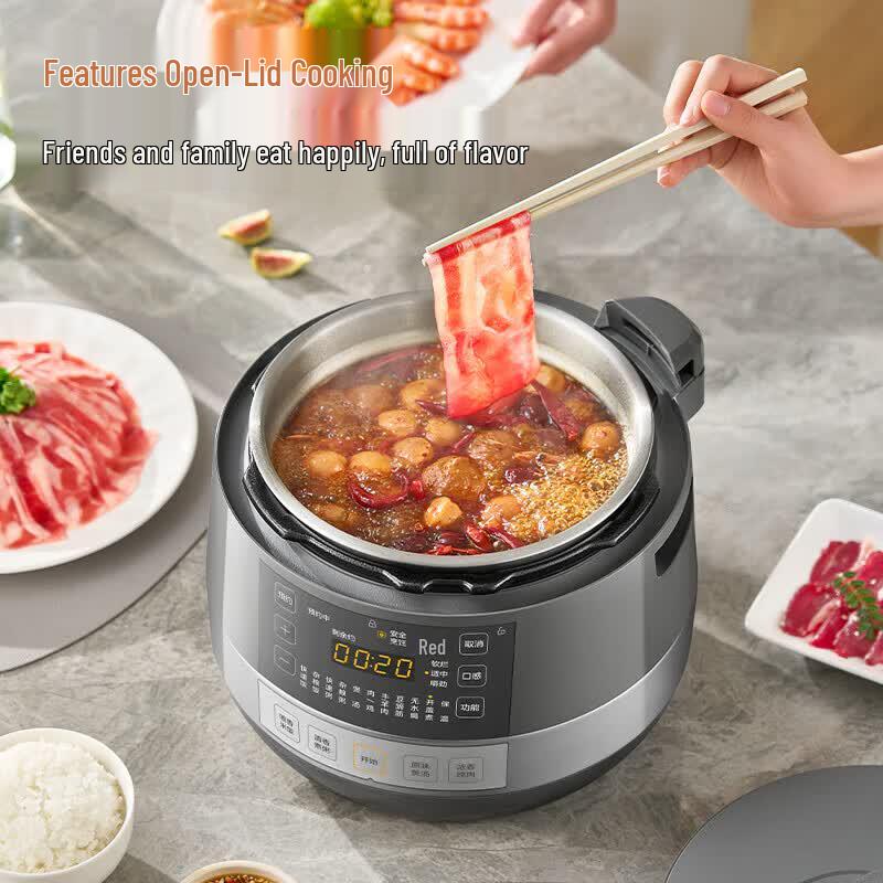 Midea Smart Electric Pressure Cooker with 0-Coating Stainless Steel Pots CN plug (adapter included)