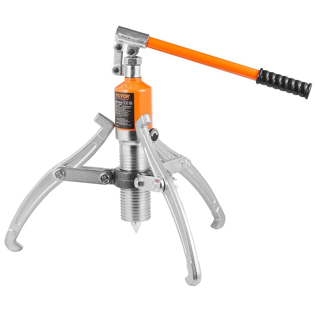 VEVOR Hydraulic Gear Puller, 15 Ton Max Capacity Wheel Bearing Pulling Separator, 2 or 3 Jaws Puller, Vertically and Horizontally