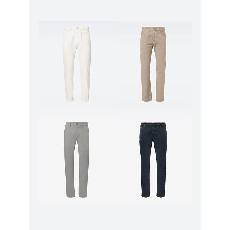 American Retro Old Money Style Pure Cotton Stretch Pants for Men, Spring and Autumn Straight Slim Fit Pants, Export Men's Casual Long Pants