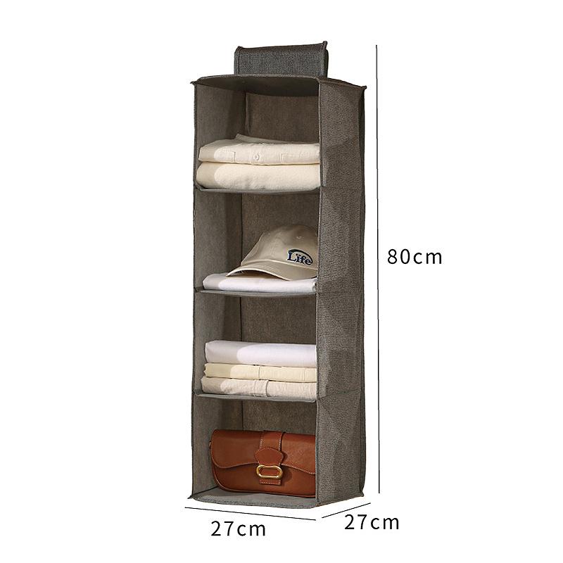 Большая многослойная подвесная сумка для хранения одежды, носков, нижнего белья, многослойная складная подвесная сумка для организации одежды