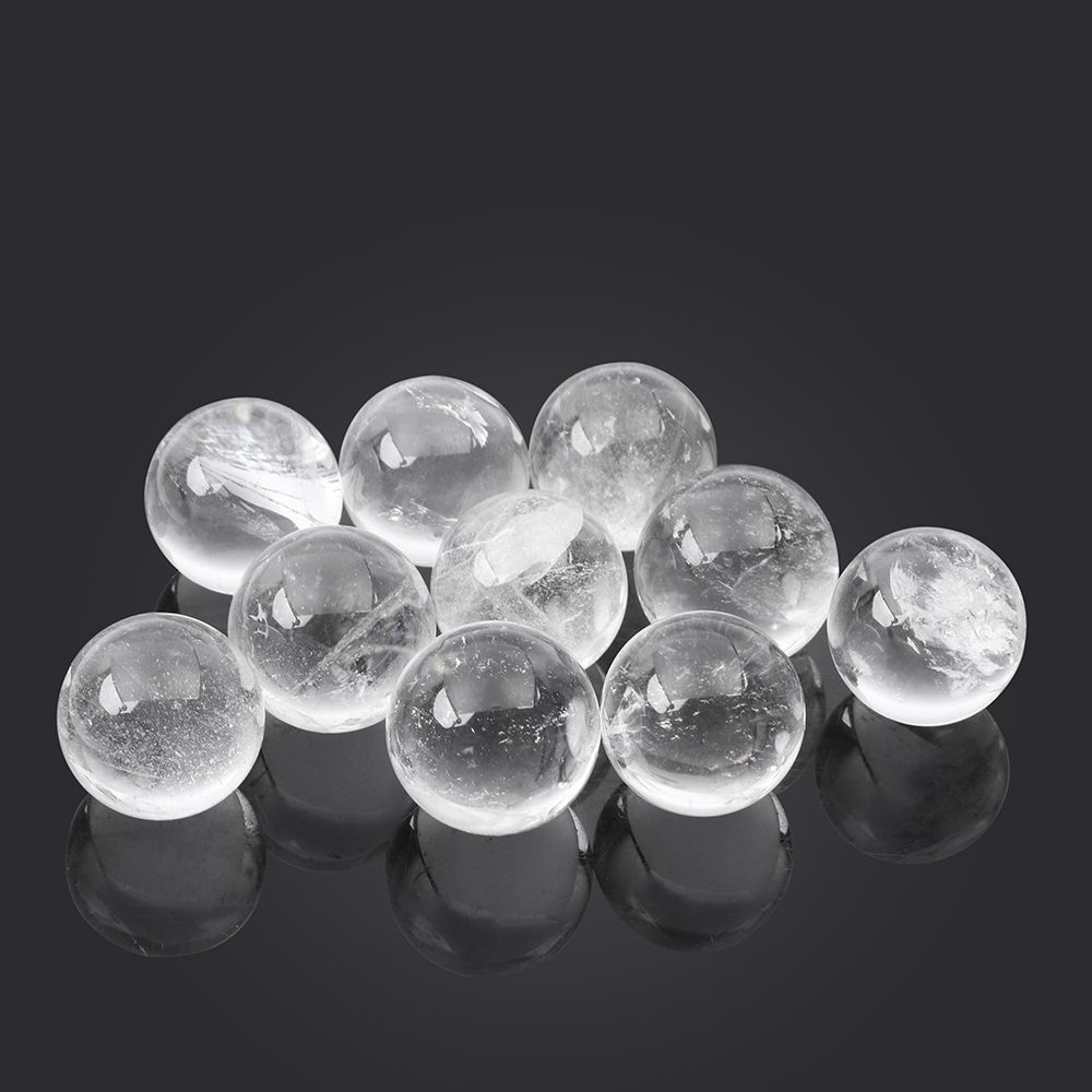 Коллекционные предметы Прозрачный подарок Кварцевый камень Целебный драгоценный камень Хрустальный шар Сфера