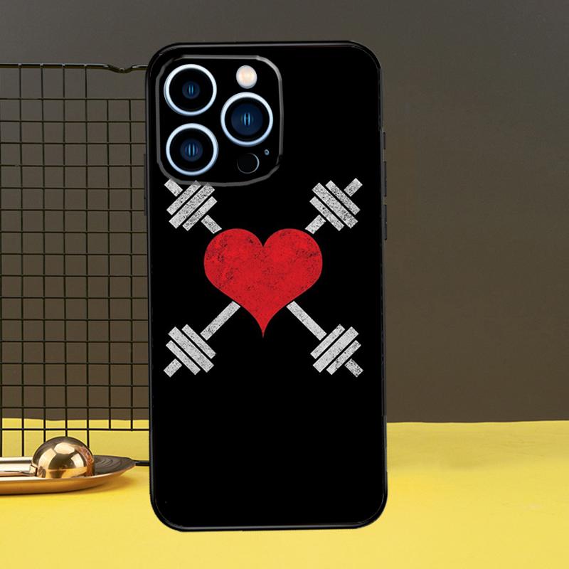 Bodybuilding Gym Fitness Case For iPhone 16 15 14 13 12 11 Pro Max X XR XS 7 8 Plus 12 13 Mini Bumper Cover