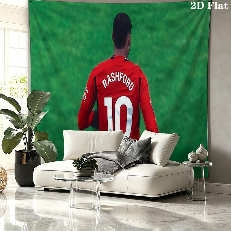 Marcus Rashford Wall tapestry, aesthetic printed fabric blanket, suitable for bedroom, living room, and home decor.
