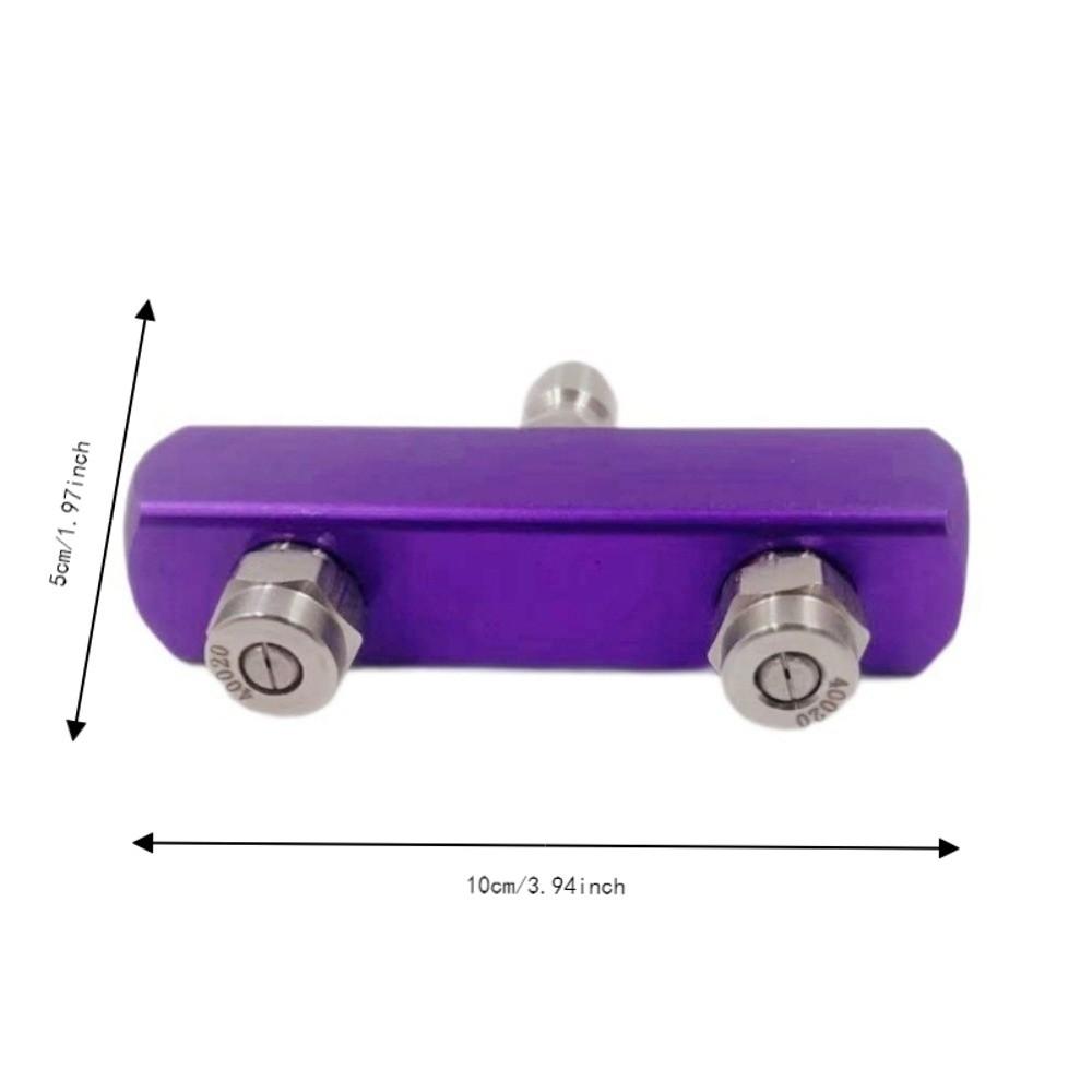 Aluminum Alloy Pressure Washer Nozzle Manifold Car Washing Nozzle Adapter Window Cleaning