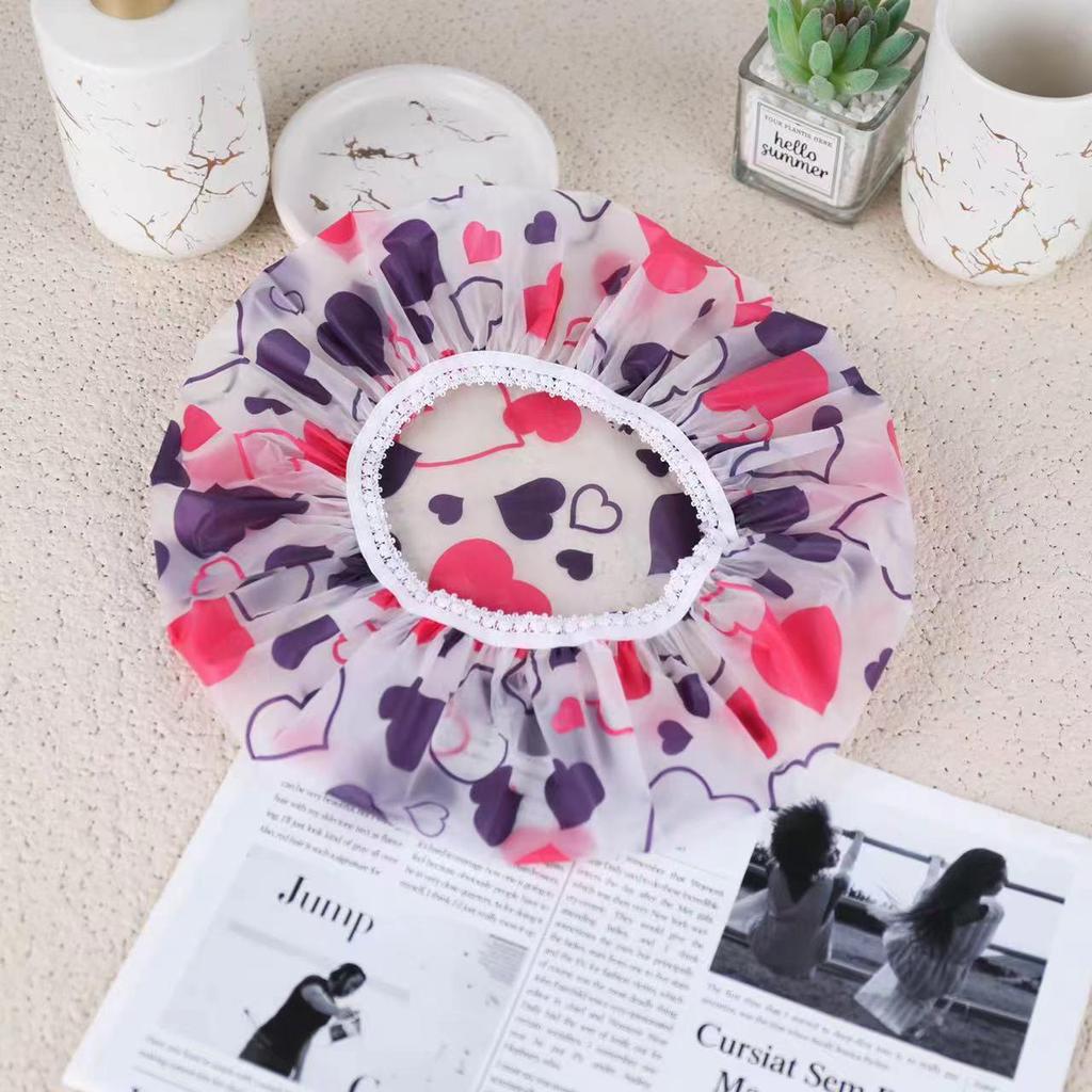 Водонепроницаемая одноразовая шапочка для душа и ванны для женщин - утолщенная, увеличенная и противодымная конструкция