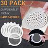10/30 Pcs Disposable Shower Drain Hair Catcher Waterproof Glue Easy To Use 0.5cm Holes Home Drain Protectors for Bathroom Bathtub Floor Drain Net