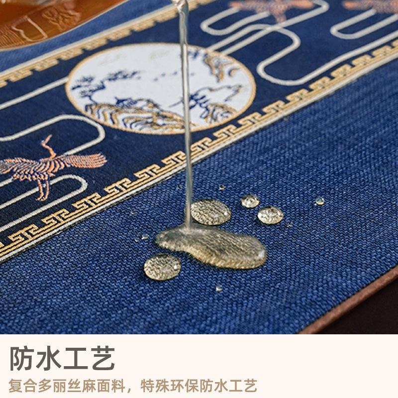 Водонепроницаемый новый китайский стиль настольный флаг чайная церемония дзен чайный коврик чайный стол ткань длинная полоса скатерть китайский стиль скатерть