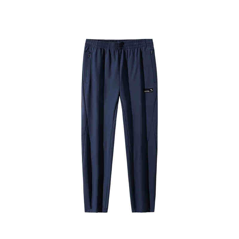 Anta Мужские спортивные брюки прямого покроя со средней посадкой, темно-синие, 952447502-3