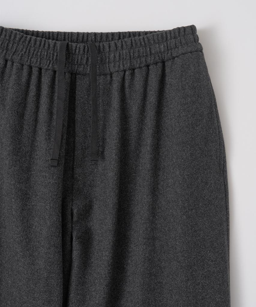 ANOTHER OFFICE Cashmere Banding Easy Pants (Heather Charcoal)