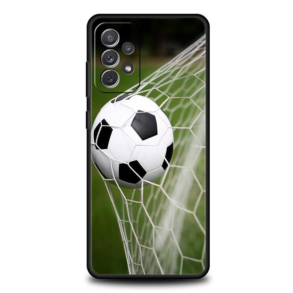 Soccer Ball Football Field Phone Case for Samsung Galaxy A51 A71 A21S A12 A11 A31 A52 A41 A32 A23 A33 A53 A73 A03S A13 5G Cover