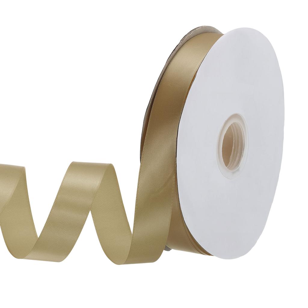 Односторонняя репсовая лента Полиэстеровая атласная лента Однотонная тканевая лента для рукоделия Свадебная вечеринка Упаковка подарков 1"x100 ярдов