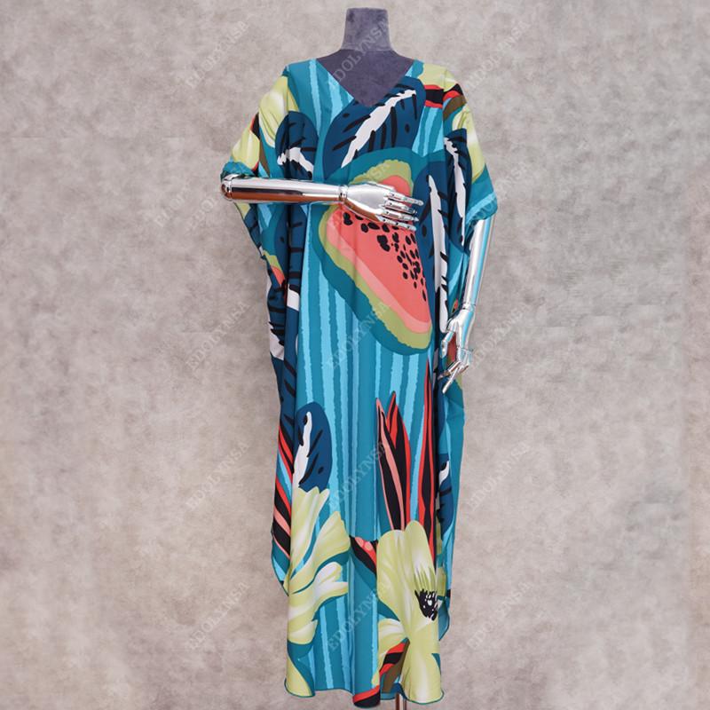 2022 быстросохнущая летняя женская пляжная одежда в стиле бохо с принтом, накидки-кафтан, длинное пляжное платье, хлопковая туника, купальный костюм, накидка