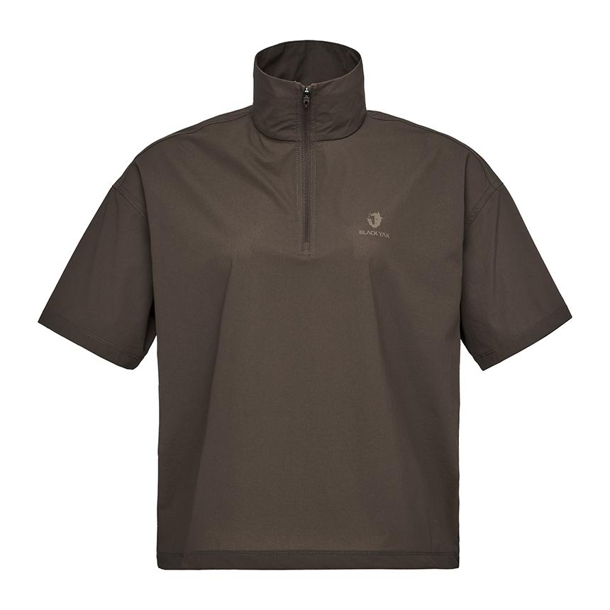 BLACKYAK Women'S Aerofresh A Zip-Up Short Sleeve T-Shirt G2#2_Br