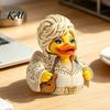 Creative Music Inspired Figurines Charming Duck Novelty Ornament, Musical Theme with Guitar Whimsical Statue for Office Decor, Decorative Collectible