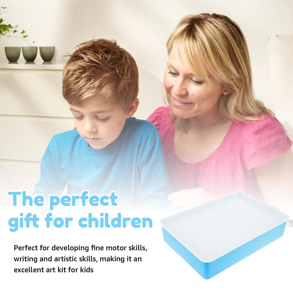 ABS детский набор для ручной поделки DIY «Песочная живопись» со встроенной светодиодной мягкой подсветкой, набор для творчества «Песочная живопись: Фантазия», ручная работа