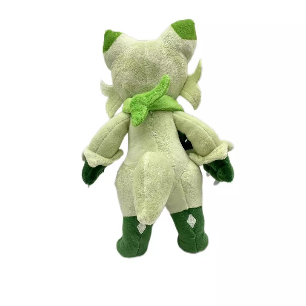 Новый лист кошка эволюция кукла покемон плюшевые игрушки Sprigito Floragato Evolution Meowscarada плюшевая кукла детская игрушка праздничный подарок