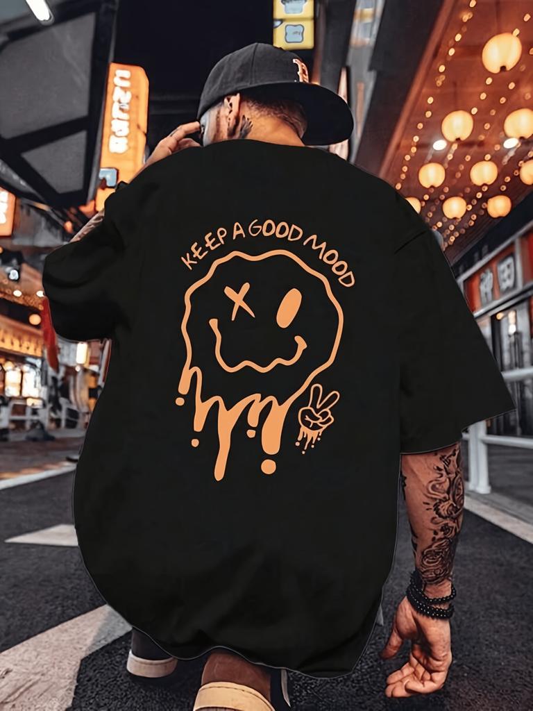 Graphic Hoodies Shirt Men Cartoon & Slogan Graphic Tee Y2K Oversize Plus Valentine's Day Christmas Father's Day Gifts Christmas Outfits Design Relaxed