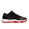 Air 11 Retro Low GS Bred 2025 Kids Sneakers Black White Varsity-Red FV5121-006