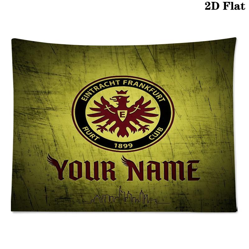Custom Name Eintracht Frankfurt Printed Tapestry – Wall Hanging for Bedrooms, Dorms, and Home Decor