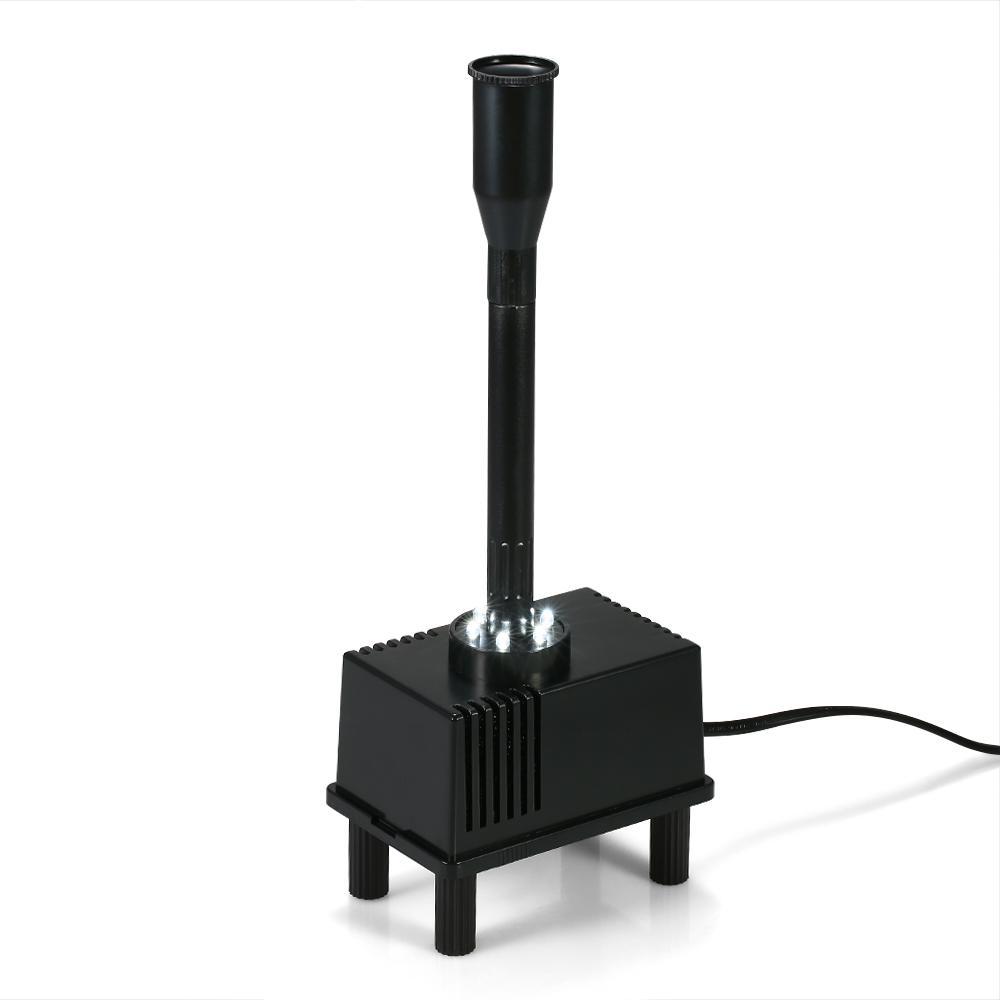 10 Вт погружной водяной насос со светодиодной подсветкой для аквариума, пруда, сада, фонтана для ванны с птицами