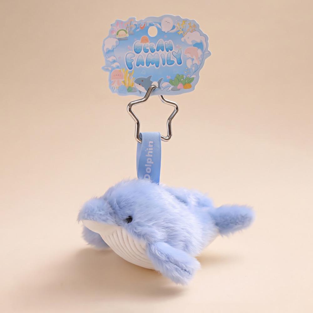 Soft Plushie Shark Seal Keychain Stuffed Animal Turtle Keychain Ocean Animal Plush  Backpack