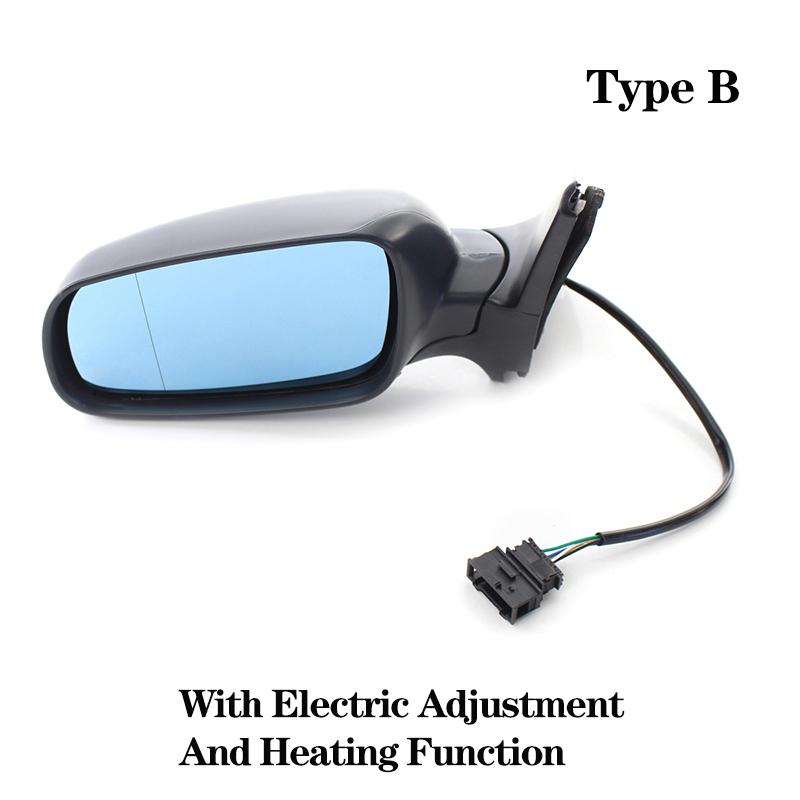 Black Car Electric Mirror Rearview Assembly Rear View Mirror for Volkswagen Bora MK4 Golf4 1999 2000 2001 2002 2003 2004