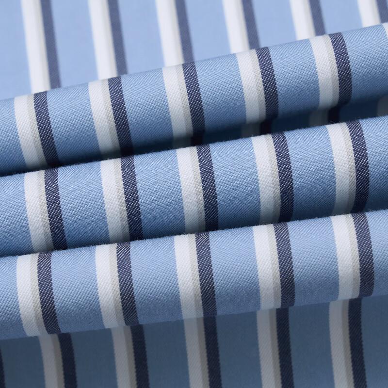 CAMICISSIMA Men's Blue Non-Iron Long-Sleeve Business Casual Shirt