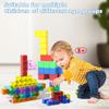 Plastic Puzzle Building Toys Magnetic STEM Toy Building Blocks Cube Magnetic Cube  Kids Toy