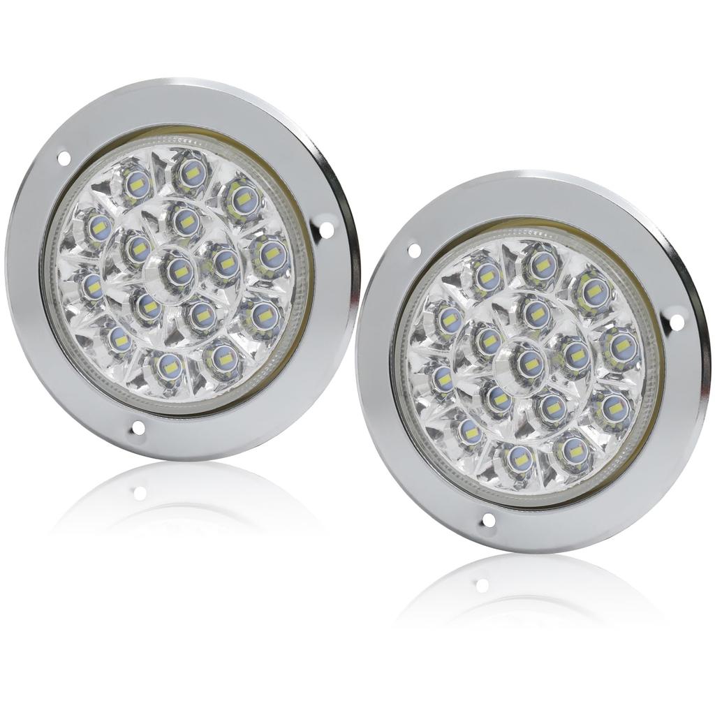 Ygmylandbb LED Truck Tail Lamp Trailer Tail Light 24V Back Lamp Universal Round