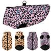 Winter Puppy Jacket Dog Clothes For Small Dogs Cats Fashion Leopard Print Waterproof Pet Coat French Bulldog Pug Party Outfits