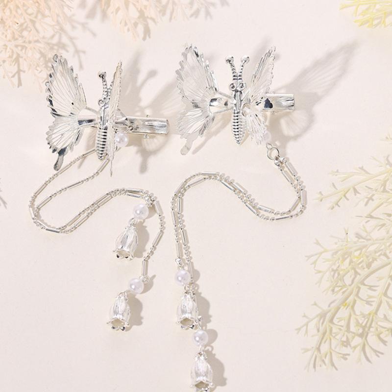 Butterfly Three-dimensional Tassel Hairpins Hair Pins Accessories Pins Ornaments Jewelry
