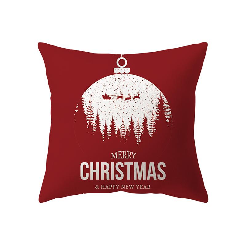 Рождественская елка, Рождественские украшения, наволочка с принтом, домашняя гостиная, украшение для дивана, полиэстеровая подушка, наволочка