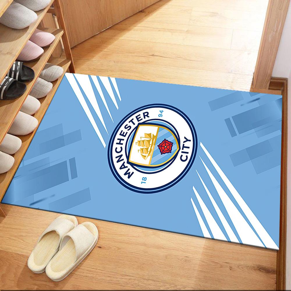 Квадратные ковры Love Manchester City Fc — отличный выбор для гостиных, спален, домашнего декора и в качестве подарков.