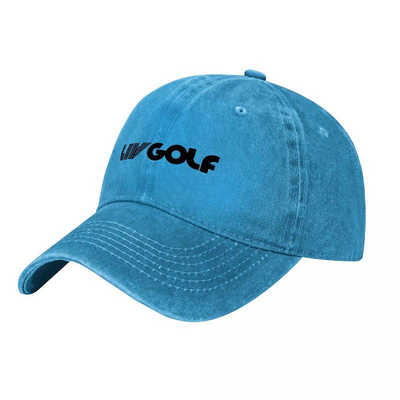КЕПКА LIV GOLF ИЗ СТИРАНОГО ХЛОПКА КЛАССИЧЕСКИЙ ДИЗАЙН ЧЕРНАЯ ХОЛЩОВАЯ ШЛЯПА ДЛЯ УНИСЕКС И ЖЕНЩИН СПОРТИВНЫЙ СТИЛЬ ЕЖЕДНЕВНАЯ НОСКА