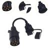Trailer Connector European 7-Pin To American 4-Pin Without Brake Light Trailer Adapter Vehicle Tow Hitch Wire Plug for Vehicles