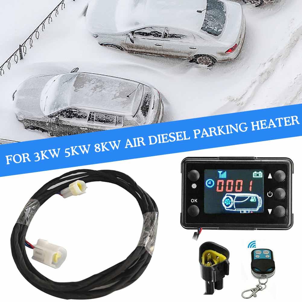 12V 5KW Car Air Diesel Parking Heater LCD Monitor Switch Motherboard Harness For Truck Vehicles Heating Replacement Accesso C8S1