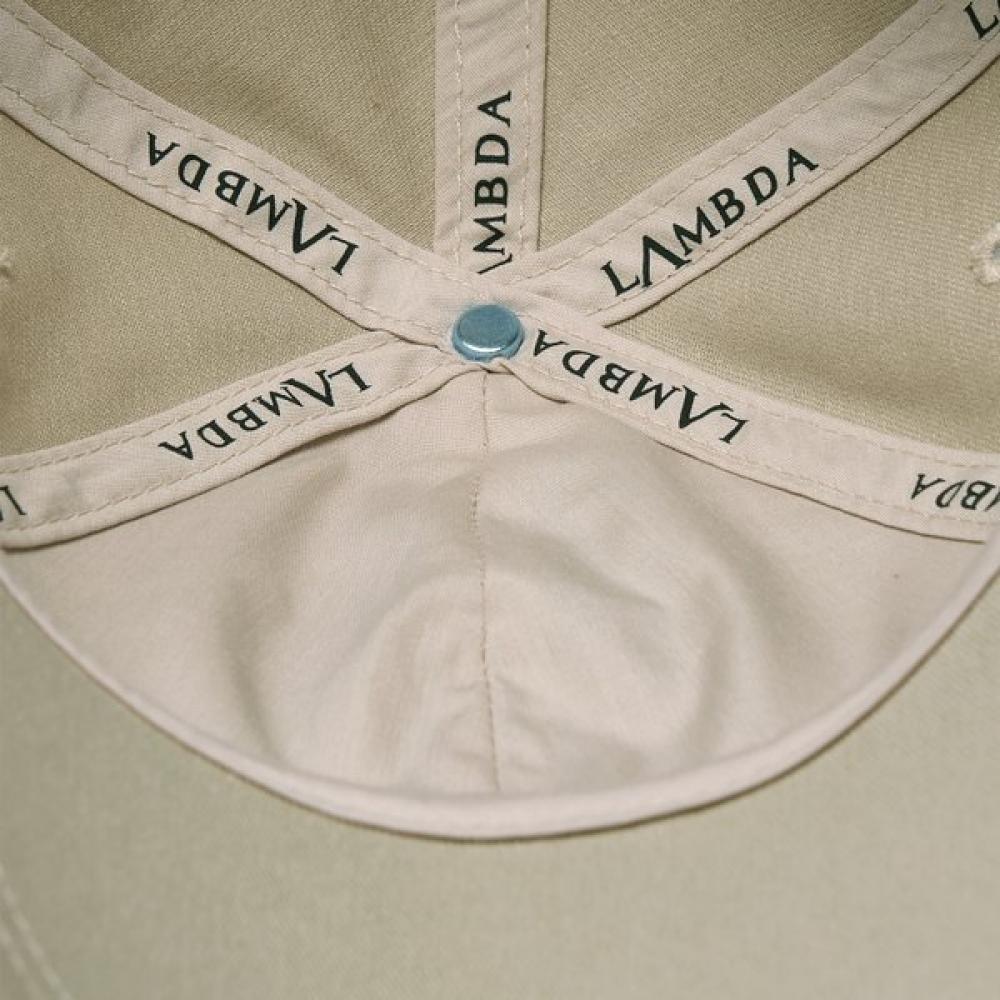 Lambda Golf Cap Classic Polo Cap Beige 26981