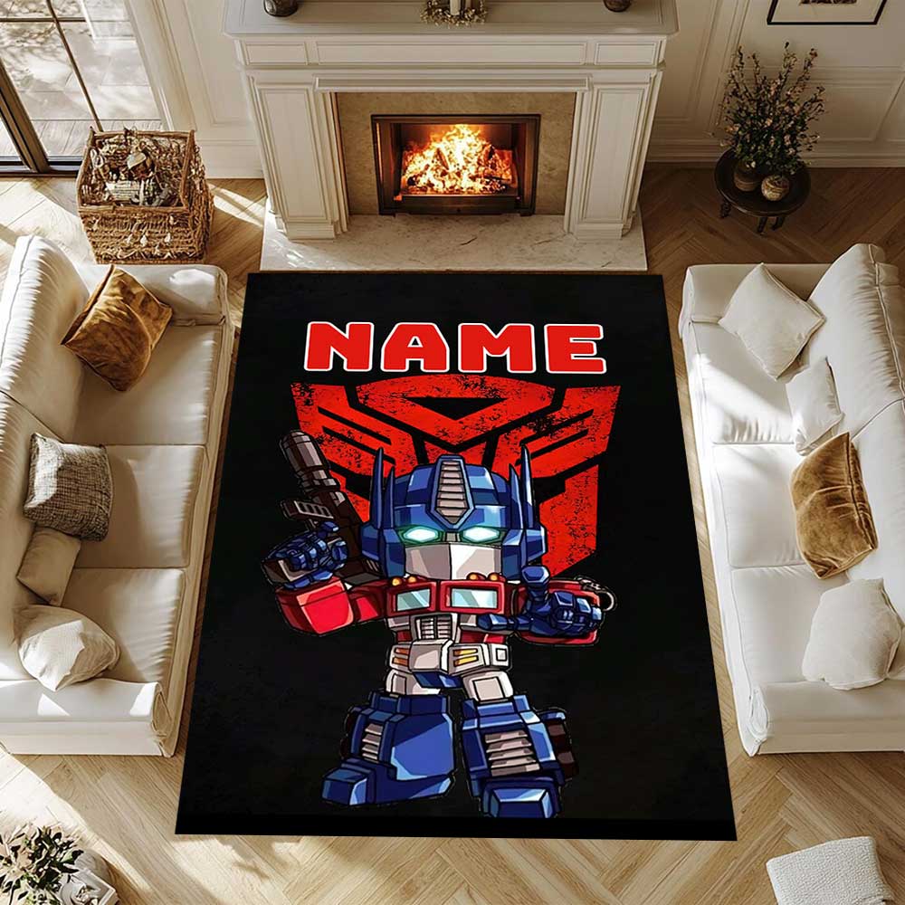 Transformers Fans (26) Customize your name rug, office chair cushion, home bedroom living room gift.