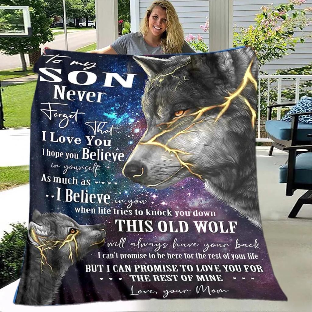 Одеяло для дочери с принтом, фланелевое одеяло для дивана, одеяло для моей дочери, Лев, Тигр, люблю тебя, мама, папа, волк, подарки для дочери