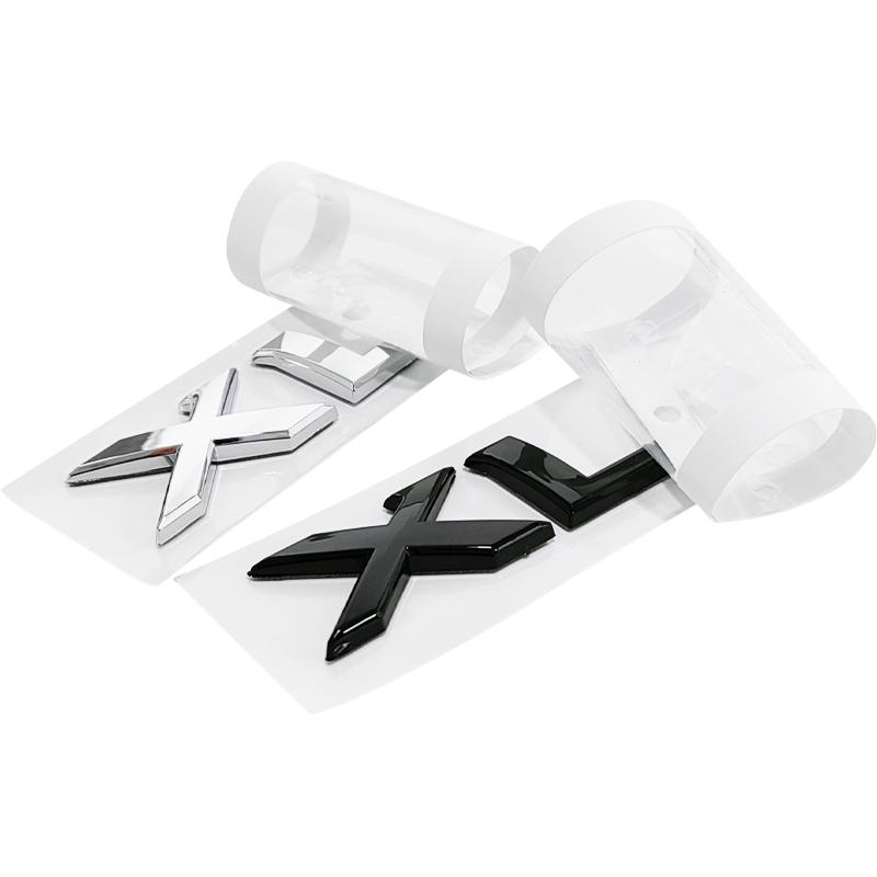 1pcs 3D XL ABS Car Rear Letter logo sticker Rear Bumper tail door trunk sticker car rear Emblem sticker KYI6 styling Accessories