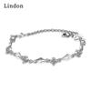 Линдон циркон браслет ювелирные изделия геометрические бусины браслеты-цепочки модный тонкий свадебный подарок для подруги женщин